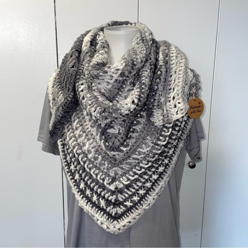 Handmade Crochet Shawl/ Scarf